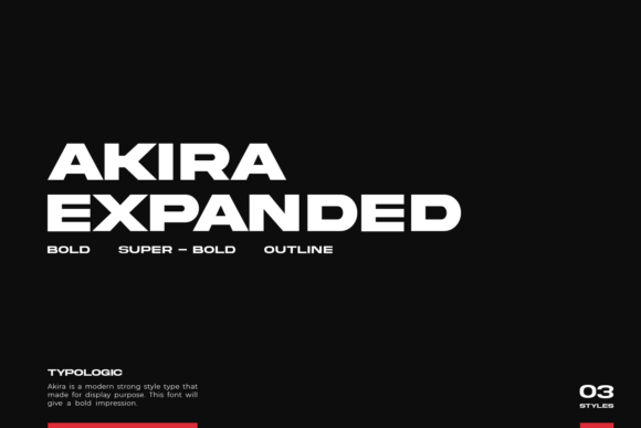 Akira Expanded: A Strong Modern Sans Serif Font for Small Business Branding