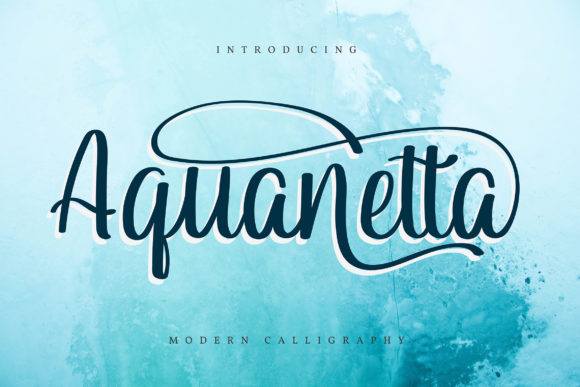 Aquanetta: A Refined Script Handwritten Font for Elegant Design
