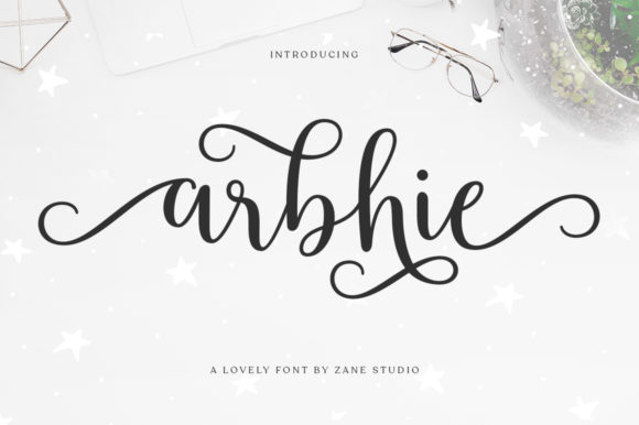 Arbhie Script Handwritten Font for Elegant Maker Projects