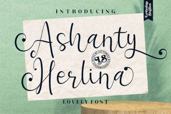 Ashanty Herlina Script Font for Creative Makers