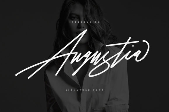 Augustia Script Font for Handmade Invitations & Branding