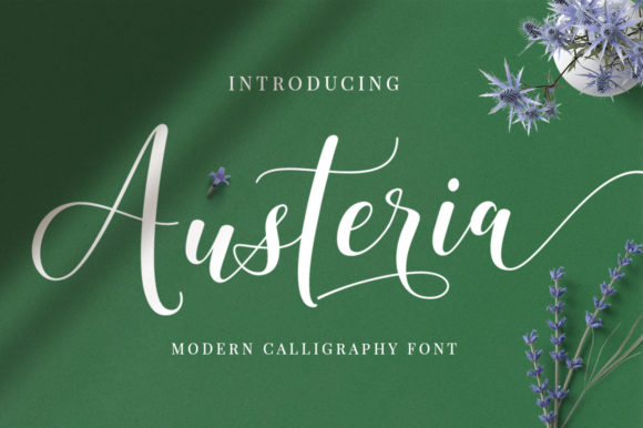 Austeria: A Relaxed & Flowing Script Handwritten Font for Makers