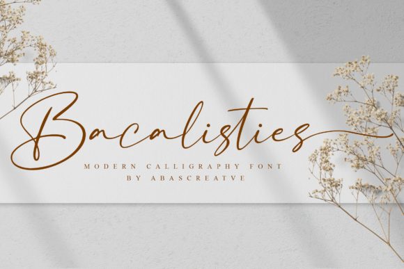 Bacalisties: A Delicate Handwritten Font for Elegant Design