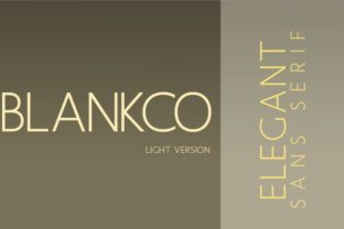 Blankco Light: A Clean Sans Serif Font for Small Business Branding