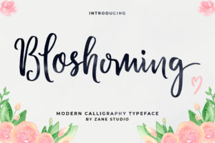 Bloshoming: A Trendy Script Font for Digital Designers
