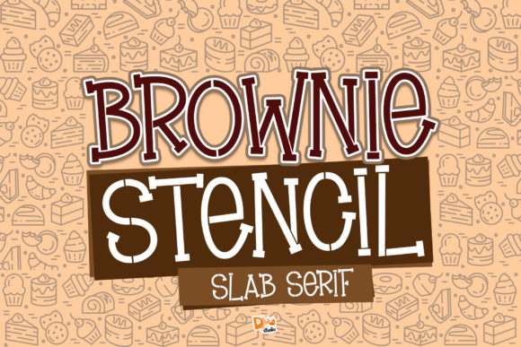 Brownie Stencil Font for Playful, Professional Branding