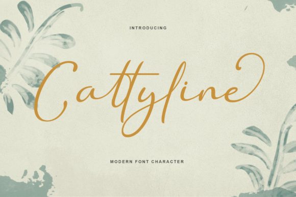 Cattyline: A Script Handwritten Font for Digital Branding