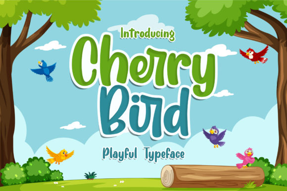 Cherry Bird Script Handwritten Font for Makers