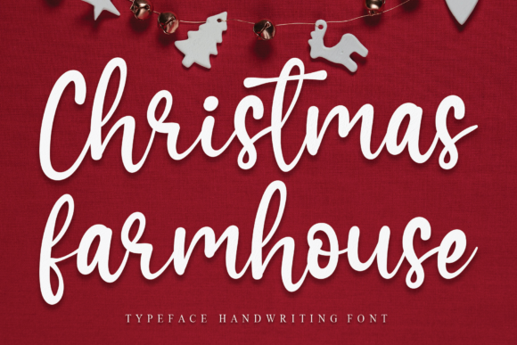 Christmas Farmhouse Font for Handmade Holiday & Wedding Design