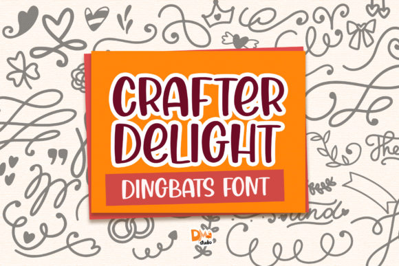 Crafter Delight: A Cute & Lovely Dingbats Font for Small Business Branding