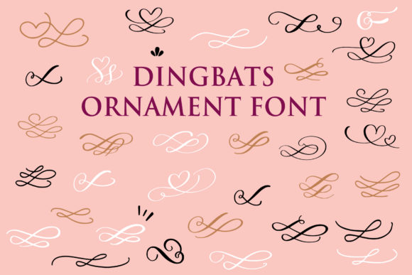 Dingbats Ornaments Font for Creative Brand Identity