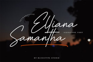 Elliana Samantha Script Handwritten Font for Modern Digital Brands