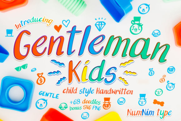 Gentleman Kids: A Joyful Script Handwritten Font for Kids & Holiday Campaigns
