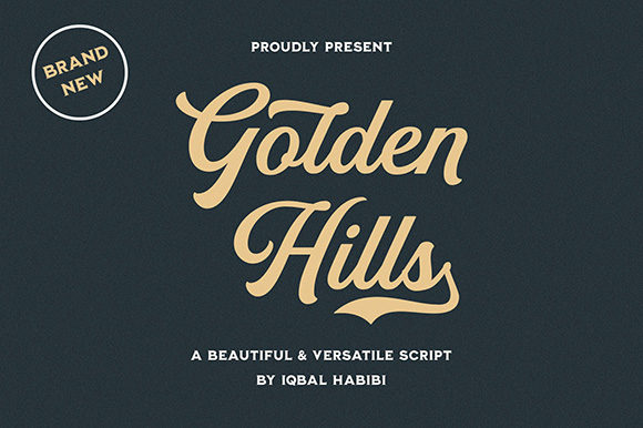 Golden Hills: Casual Handwritten Font for Logos & Branding