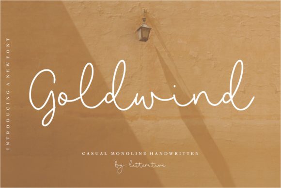 Goldwind: A Flowing & Elegant Script Handwritten Font for Makers