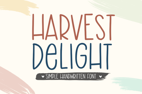 Harvest Delight: A Whimsical Handwritten Font for Digital Branding