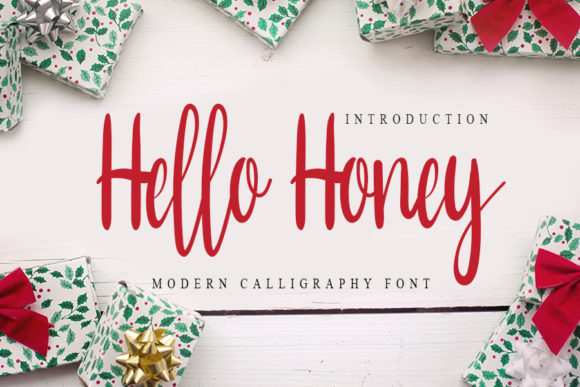 Hello Honey Script Handwritten Font for Crafters