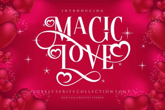 Magic Love Serif Font for Romantic Editorial Design