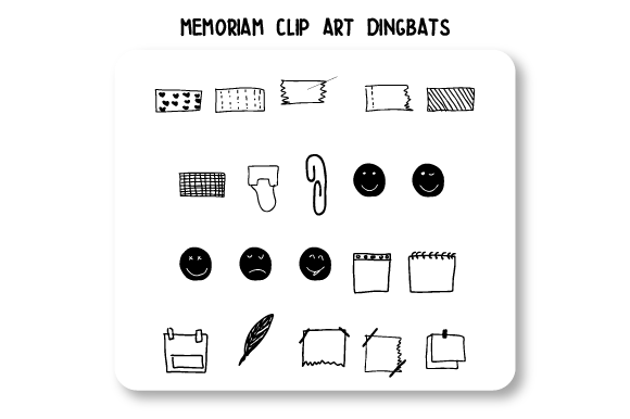 Memoriam Clip Art: A Dingbats Font That Makes Campaign Text Pop