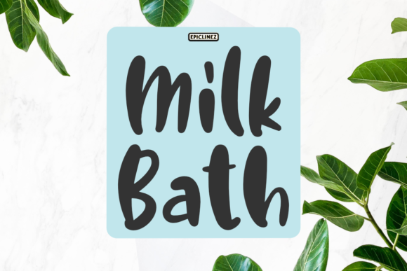 Milk Bath Font: Cute & Friendly Script Handwritten Fonts for Crafters