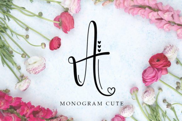 Monogram Cute Script Font for Romantic Brand Campaigns