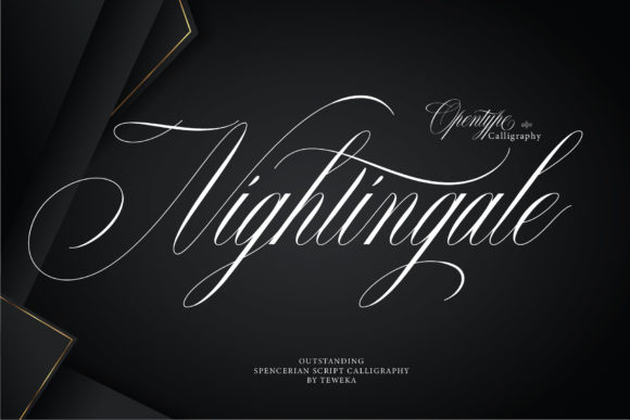 Nightingale Script Handwritten Font for Elegant Creative Projects