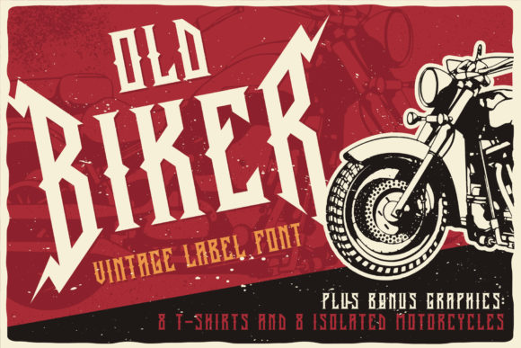 Old Biker Blackletter Font for Bold Handmade Design