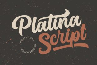 Platina Script - Rough: A Handwritten Font for Bold Branding