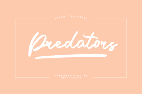 Predators Font: A Brush-Pen Handwritten Typeface for Campaign Clarity