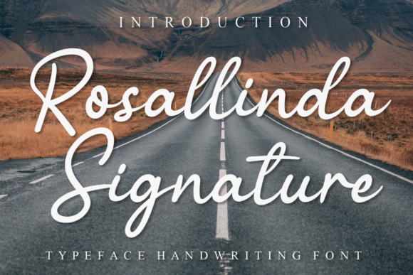 Rosallinda Signature Font for Elegant Handwritten Branding