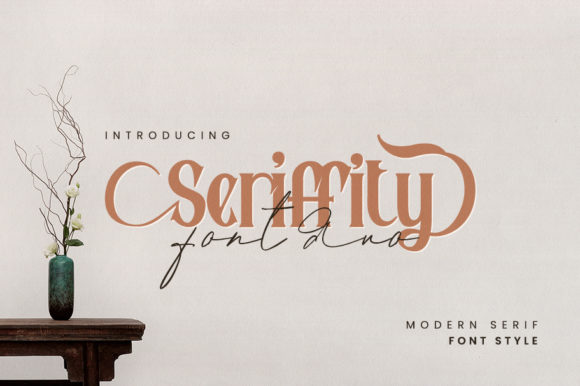 Seriffity Duo: A Modern Serif + Script Font for Small Business Branding