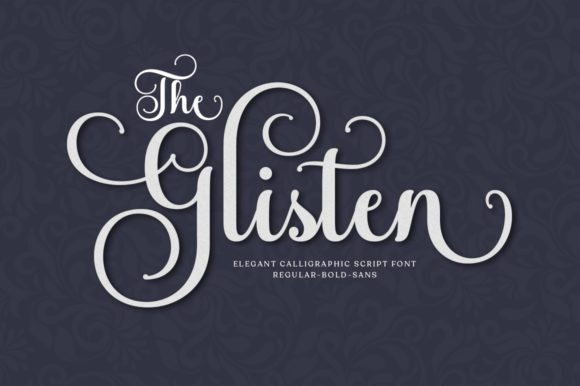 The Glisten Script Handwritten Font for Elegant Craft Projects