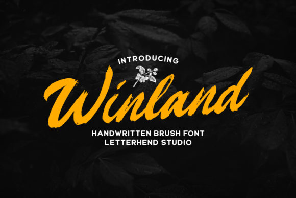 Winland Font: Vintage Script Handwritten Typeface for Crafty Campaigns