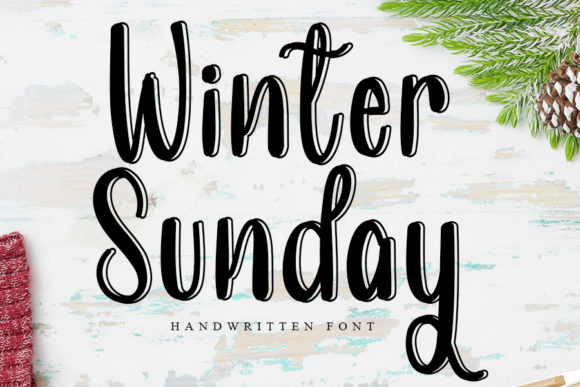 Winter Sunday Script Font for Handmade Creators
